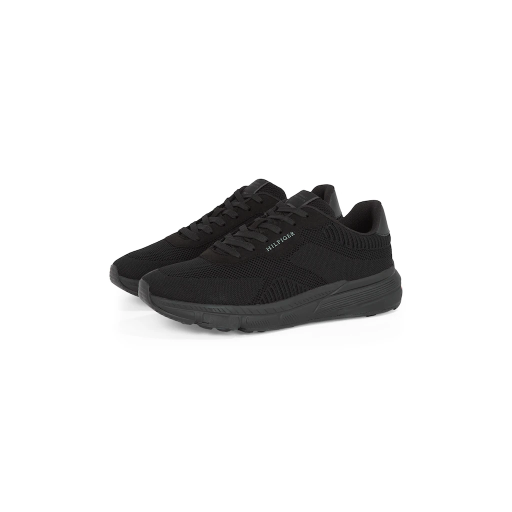 Tommy Hilfiger Keilsneaker »LIGHTWEIGHT RWB KNIT« Freizeitschuh Halbschuh Schnürer mit Kontrast-Logo online kaufen