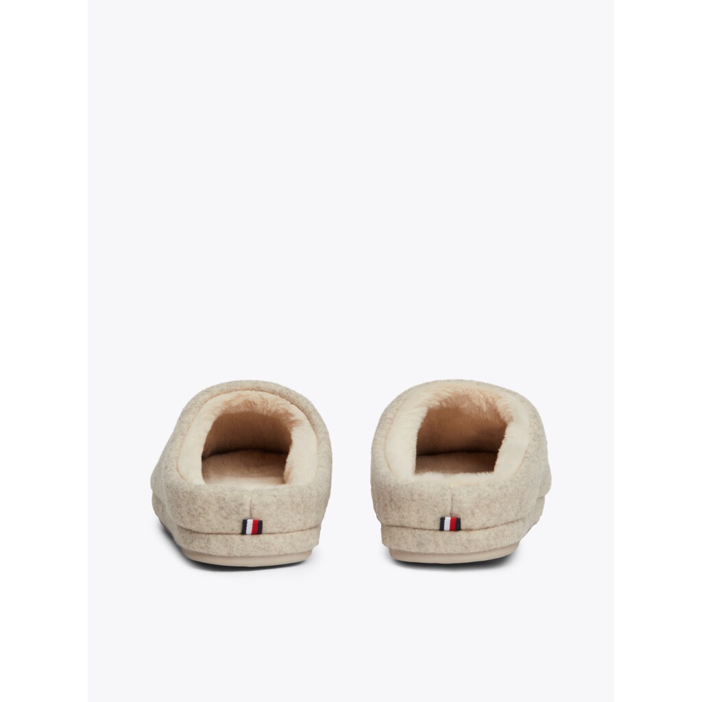 Tommy Hilfiger Pantoffel »TH EMBROIDERED BASICS SLIPPER« Casualmode Hausschuh Schlupfschuh Mit Besticktem TH-Logo Kaufen