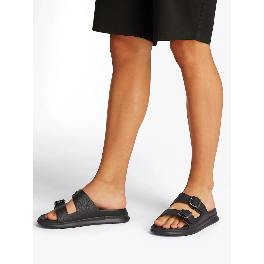 Tommy Hilfiger Pantolette »D DENSITY HILFIGER LTH SAND« Sommerschuh Bequemschuh Schlupfschuh Mit Verstellbaren Schnallen Online Kaufen