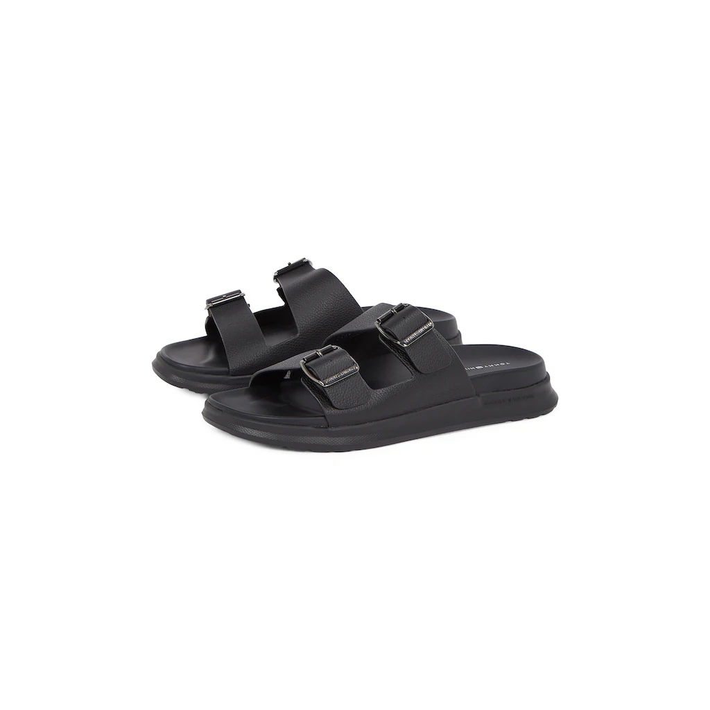 Tommy Hilfiger Pantolette »D DENSITY HILFIGER LTH SAND« Sommerschuh Bequemschuh Schlupfschuh mit verstellbaren Schnallen online kaufen