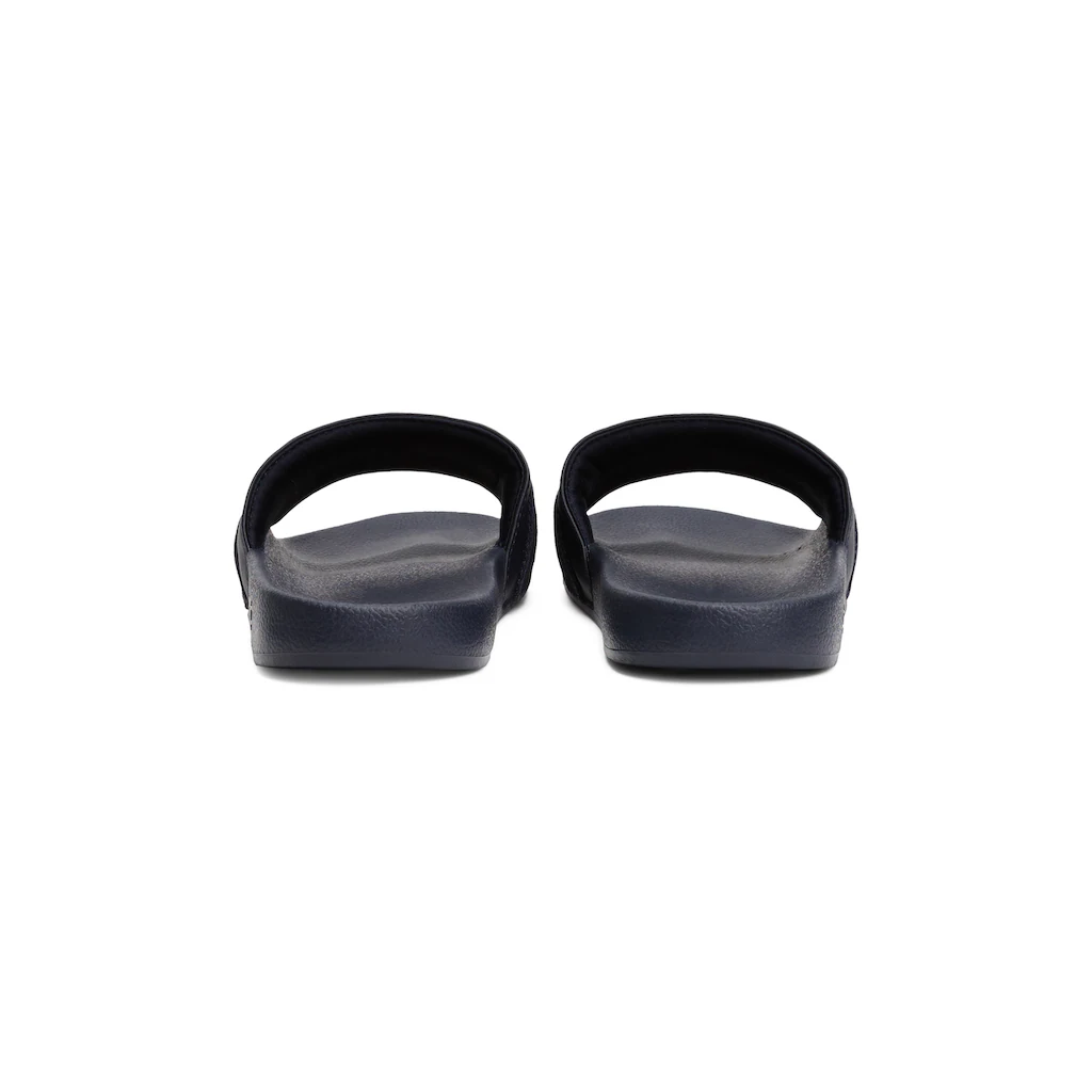 Tommy Hilfiger Pantolette »HILFIGER POOLSIDE WITH WEBBING« Plateau Sommermode Bequemschuh Flats Mit Textilband