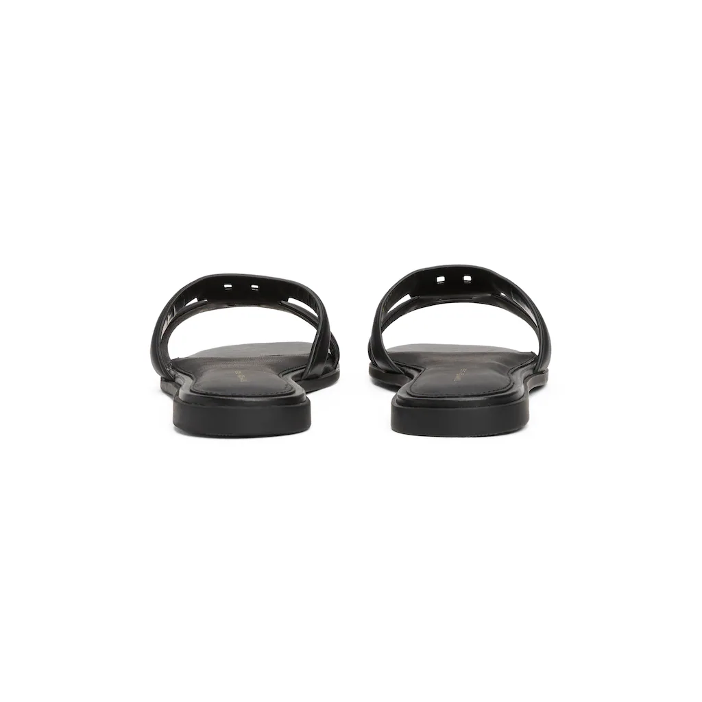 Tommy Hilfiger Pantolette »TH LOGO STRAP MULE« Bequemschuh Sommerschuh Flats Mit TH-Logo