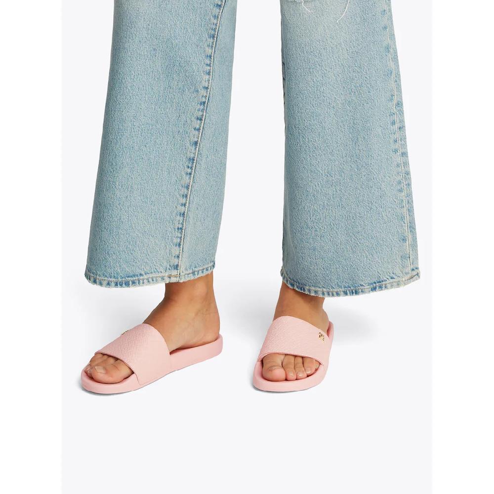 Tommy Hilfiger Pantolette »TH MONOGRAM POOLSIDE« Bequemschuh Sommerschuh Schlupfschuh Mit TH-Schmuckelement