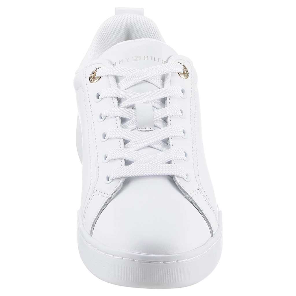 Tommy Hilfiger Plateausneaker »CHIQUE COURT SNEAKER« Mit Detail Im Plateau Freizeitschuh Halbschuh Schnürschuh Kaufen