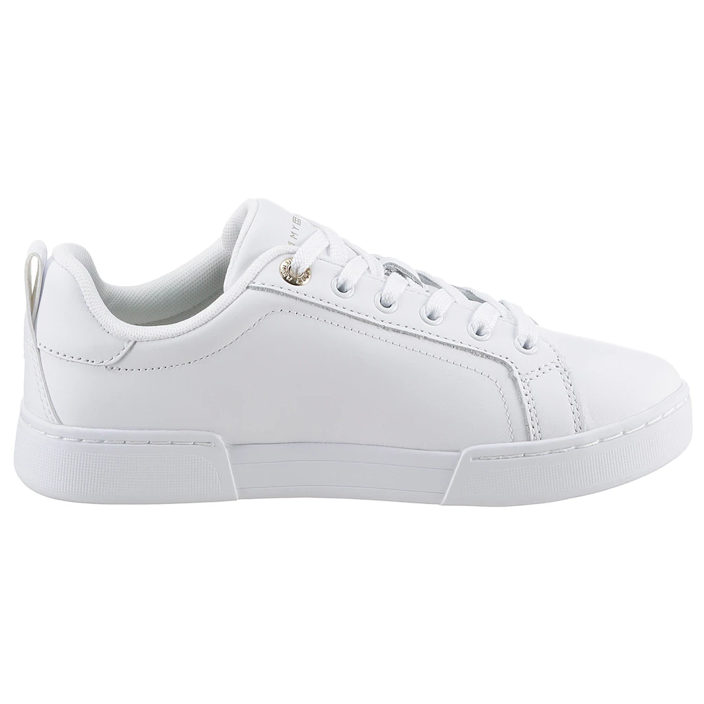 Tommy Hilfiger Plateausneaker »CHIQUE COURT SNEAKER« Mit Detail Im Plateau Freizeitschuh Halbschuh Schnürschuh Kaufen