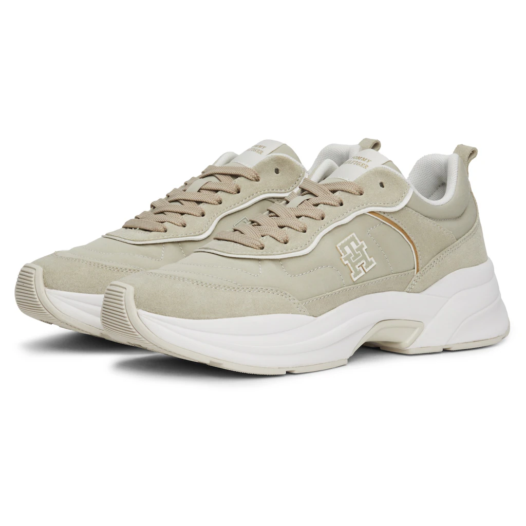 Tommy Hilfiger Plateausneaker »CHUNKY RUNNER VENTILE« Freizeitschuh Halbschuh Schnürschuh Mit TH-Monogramm Bestellen