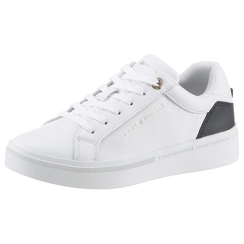 Tommy Hilfiger Plateausneaker »ELEVATED ESSENTIAL COURT SNEAKER« mit Kontrastbesatz an der Ferse online kaufen