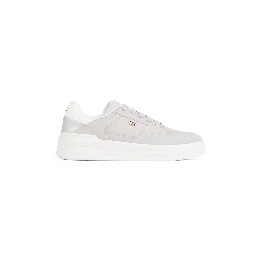 Tommy Hilfiger Plateausneaker »ESSENT BASKET SNEAKER METALLIC« Freizeitschuh Halbschuh Schnürschuh Mit Seitlicher Logoflagge Online Bestellen