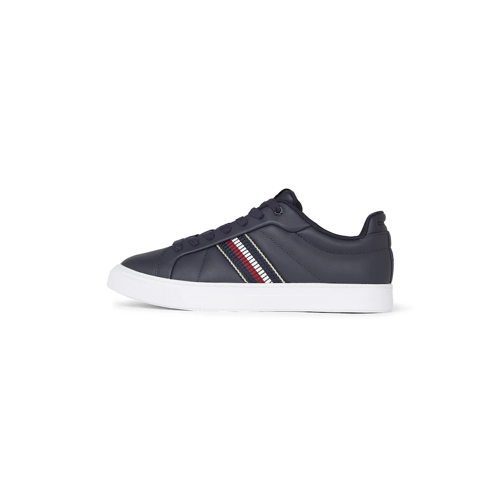 Tommy Hilfiger Plateausneaker »ICON COURT SNEAKERS STRIPES« Schnürschuh Freizeitschuh Halbschuh mit Tommy-Streifen online bestellen