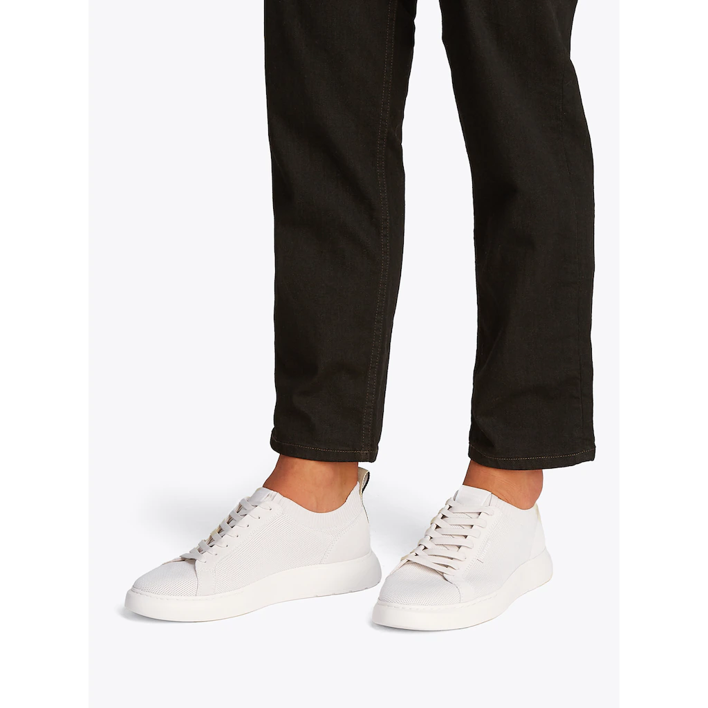 Tommy Hilfiger Plateausneaker »LIGHT CUPSOLE KNIT SEASONAL« Freizeitschuh Halbschuh Schnürschuh Mit Logoschriftzug