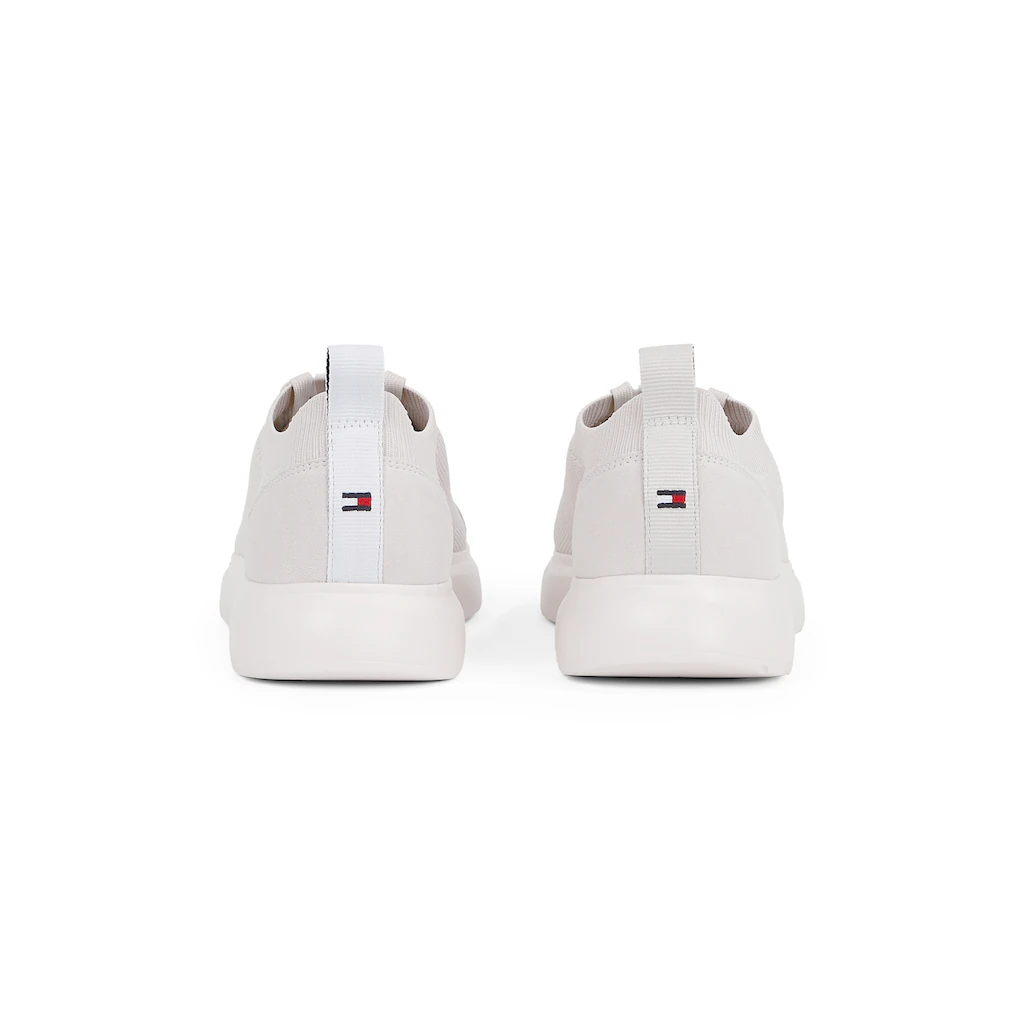 Tommy Hilfiger Plateausneaker »LIGHT CUPSOLE KNIT SEASONAL« Freizeitschuh Halbschuh Schnürschuh Mit Logoschriftzug
