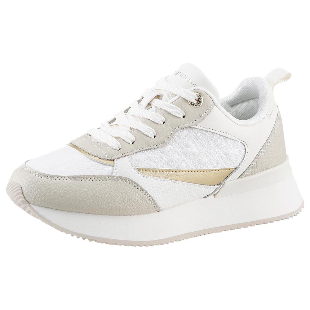 Tommy Hilfiger Plateausneaker »MONOGRAM RUNNER« Freizeitschuh Halbschuh Schnürschuh mit TH-Monogramm online bestellen