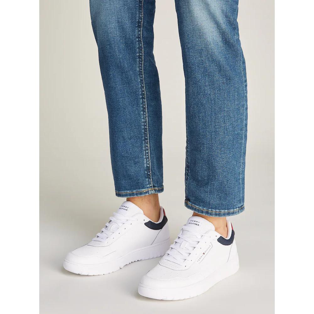 Tommy Hilfiger Plateausneaker »TH BASKET CORE LITE LTH« Freitzeitschuh Schnürschuh Halbschuh Mit Gepolstertem Schaftrand Kaufen