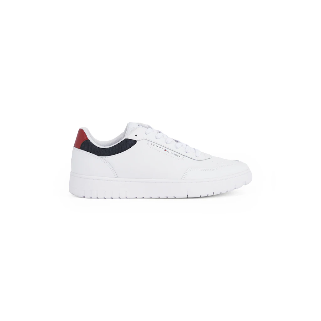 Tommy Hilfiger Plateausneaker »TH BASKET CORE LITE LTH« Freitzeitschuh Schnürschuh Halbschuh Mit Gepolstertem Schaftrand Kaufen