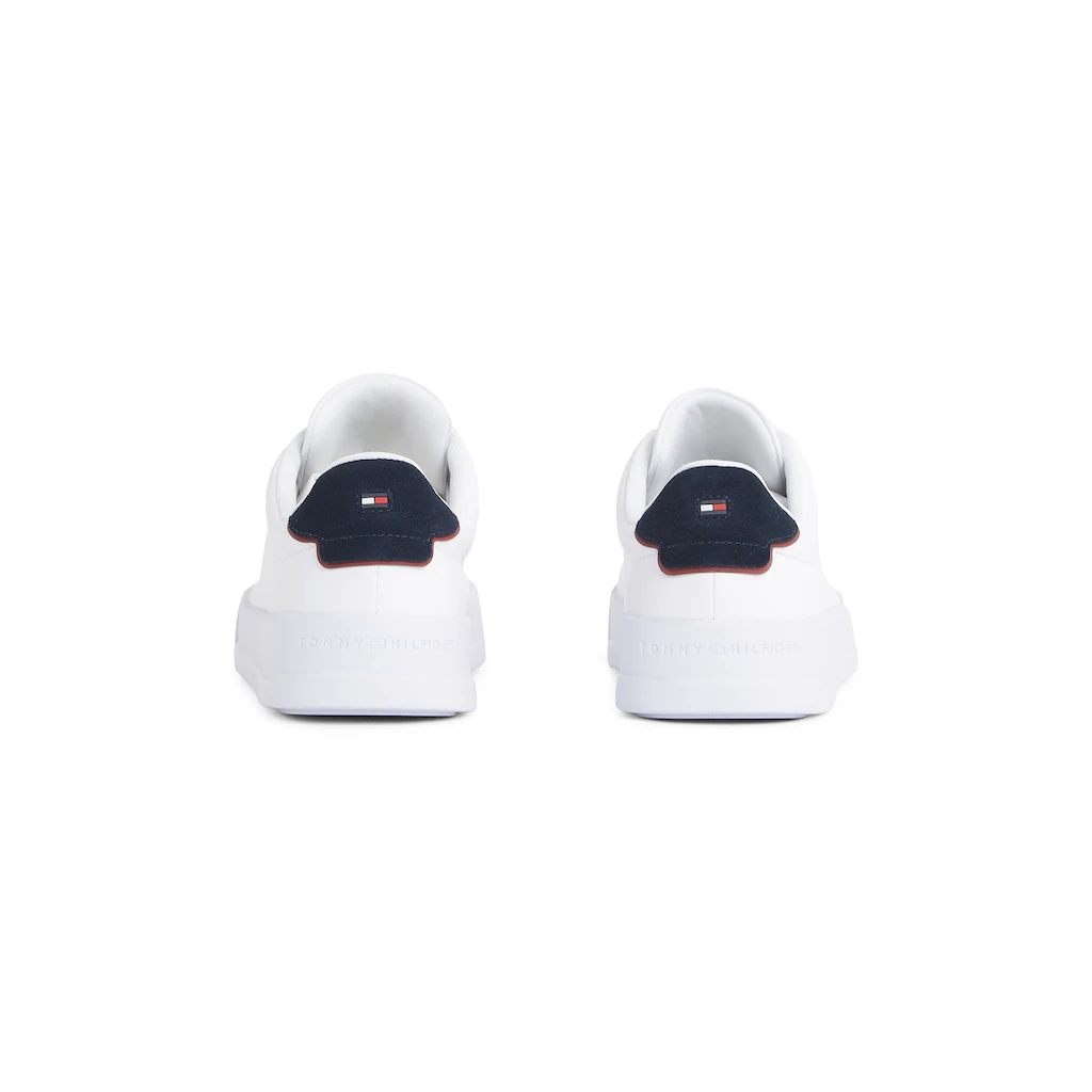 Tommy Hilfiger Plateausneaker »TH COURT LTH DETAIL ESS« Freizeitschuh Halbschuh Schnürschuh Mit Seitlichem Logoschriftzug ▷ Für