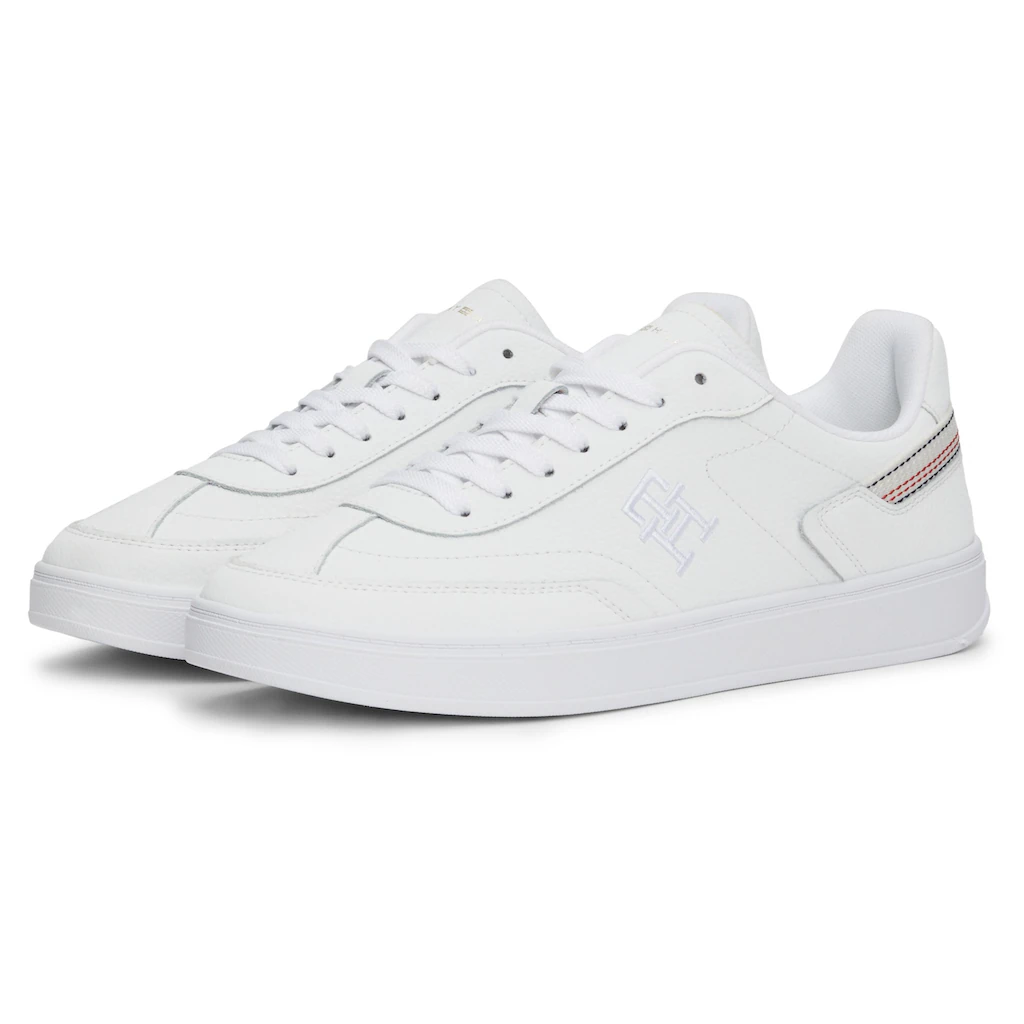 Tommy Hilfiger Plateausneaker »TH HERITAGE COURT SNEAKER STRPS« Freizeitschuh Halbschuh Schnürschuh Mit Seitlichem Monogramm Kaufen