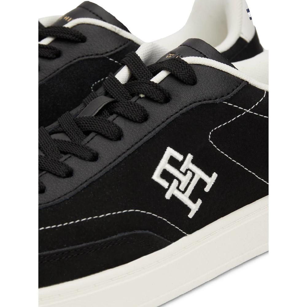 Tommy Hilfiger Plateausneaker »TH HERITAGE COURT SNEAKER SDE« Freizeitschuh Halbschuh Schnürschuh Mit Seitlichem TH-Logo ▷ Für