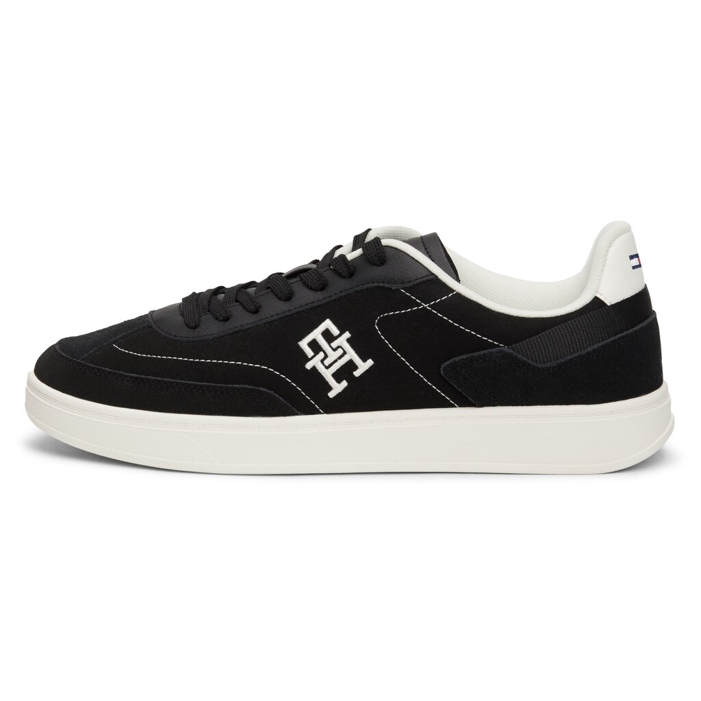 Tommy Hilfiger Plateausneaker »TH HERITAGE COURT SNEAKER SDE« Freizeitschuh Halbschuh Schnürschuh mit seitlichem TH-Logo ▷ für