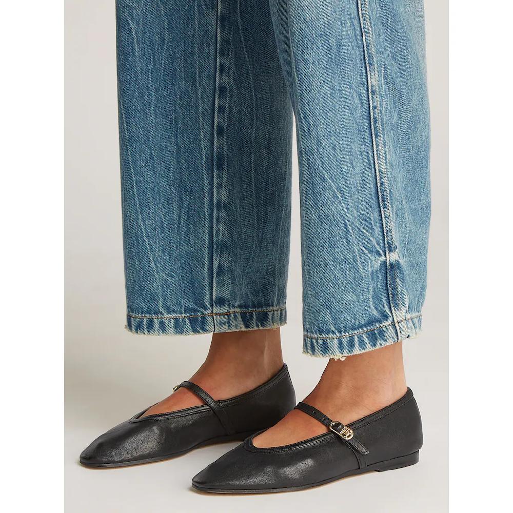 Tommy Hilfiger Riemchenballerina »BALLERINA MARYJANE SOFT LEATHER« Businessschuh Flats Festtagsmode In Schmaler Form Bestellen