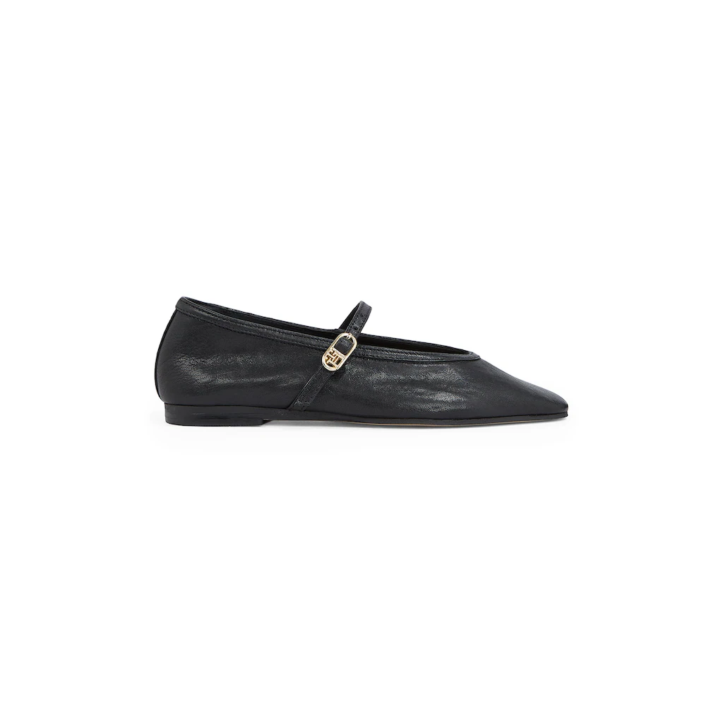 Tommy Hilfiger Riemchenballerina »BALLERINA MARYJANE SOFT LEATHER« Businessschuh Flats Festtagsmode In Schmaler Form Bestellen