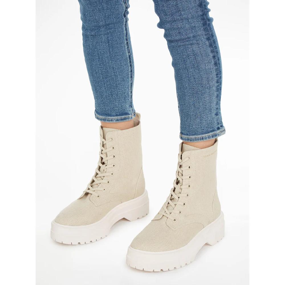 Tommy Hilfiger Schnürboots »FEMININE ESSENTIAL CANVAS BOOT« Online Kaufen