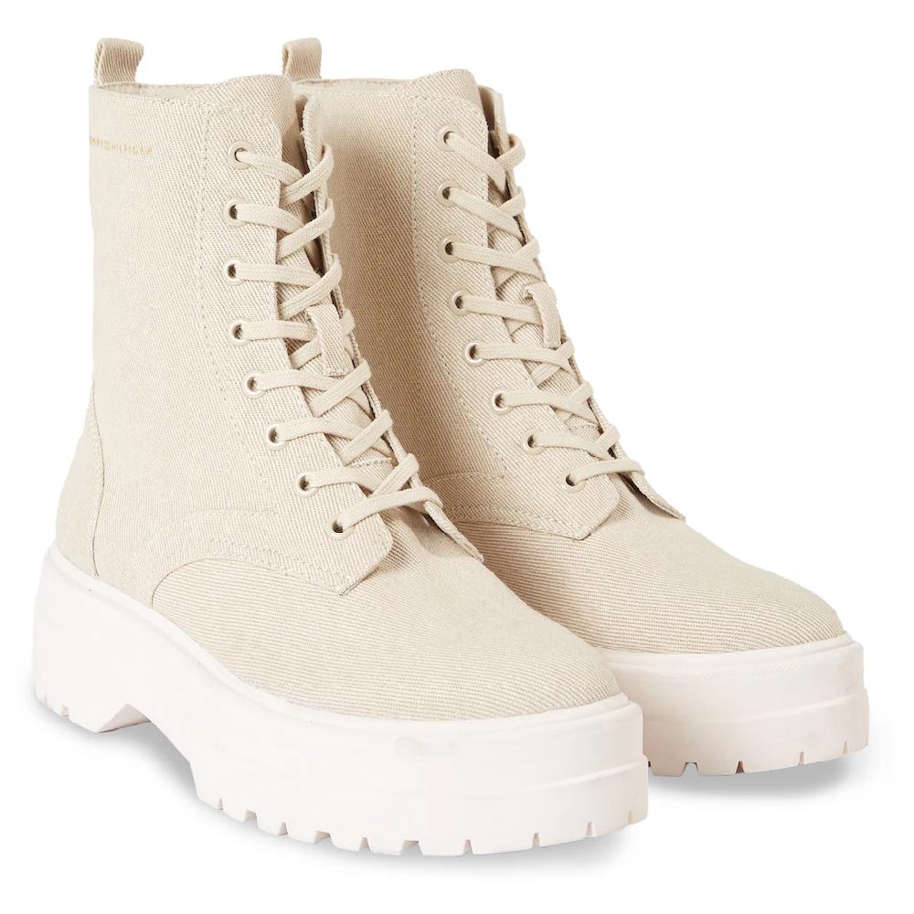 Tommy Hilfiger Schnürboots »FEMININE ESSENTIAL CANVAS BOOT« online kaufen