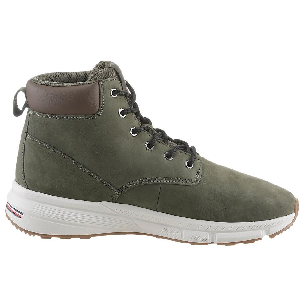 Tommy Hilfiger Schnürboots »LIGHT HILIFIGER NBK HYBRID BOOT« Freizeitschuh Boots Schnürschuh Mit Gepolstertem Schaftrand Online Kaufen