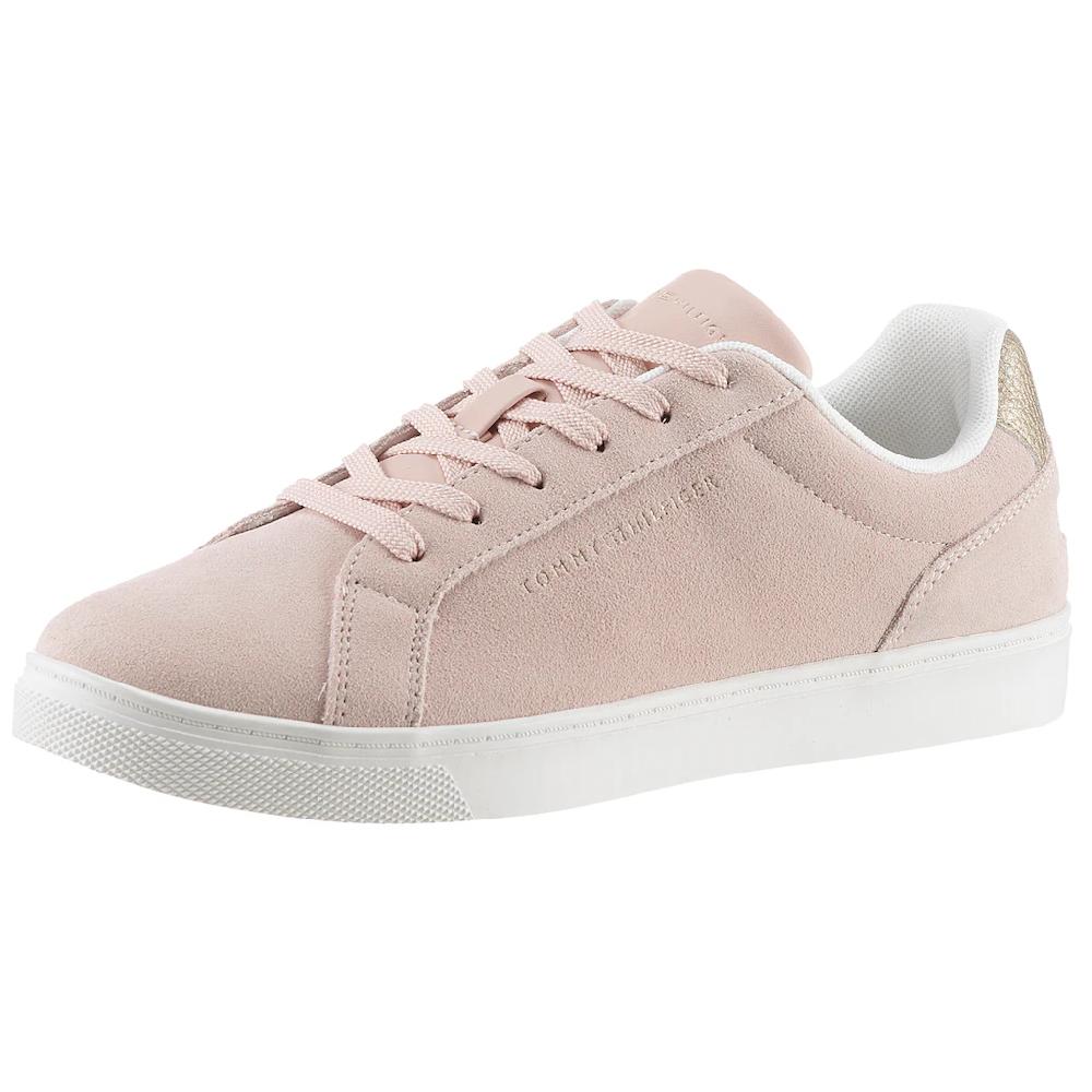 Tommy Hilfiger Sneaker »COLOR POP COURT SNEAKER« Freizeitschuh Halbschuh Schnürschuh mit gepolstertem Schaftrand bestellen