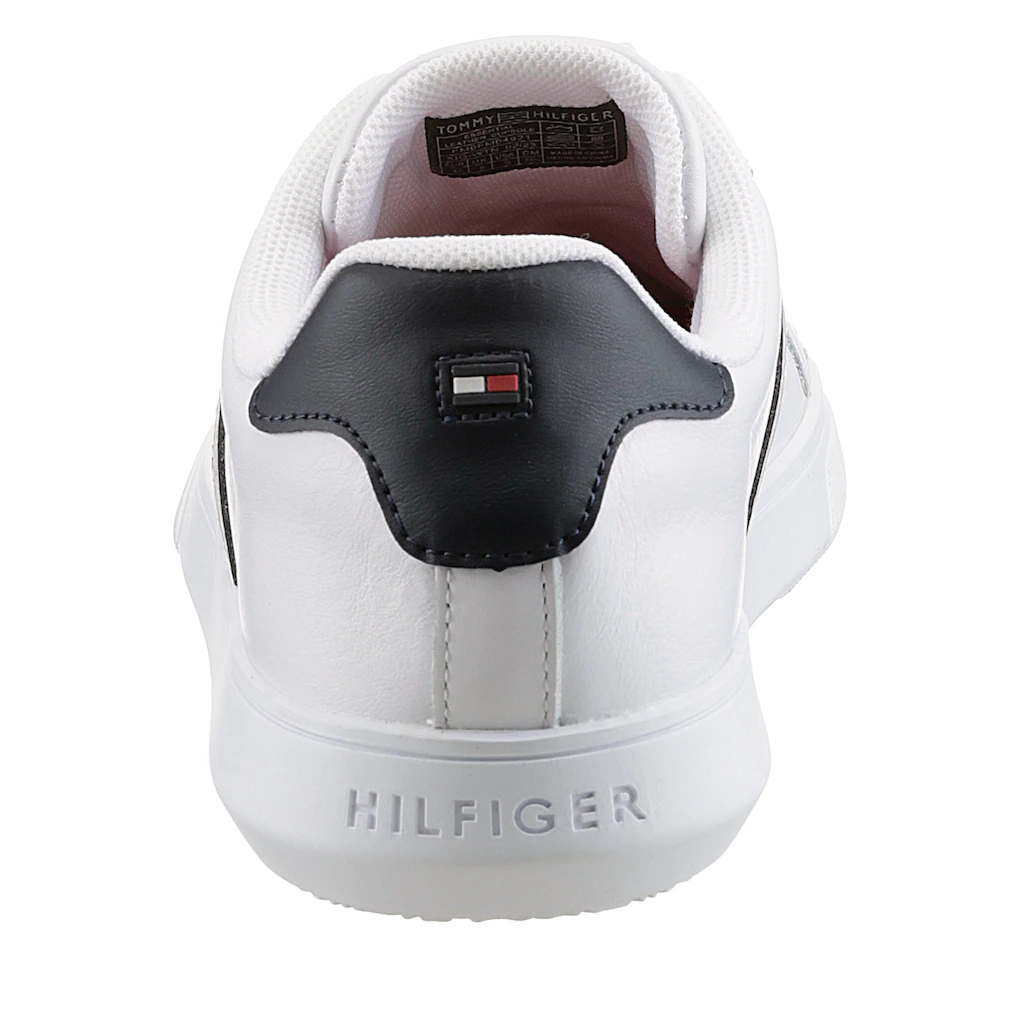 Tommy Hilfiger Sneaker »ESSENTIAL LEATHER CUPSOLE« Mit Typischen Streifen Freizeitschuh Halbschuh Schnürschuh Bestellen