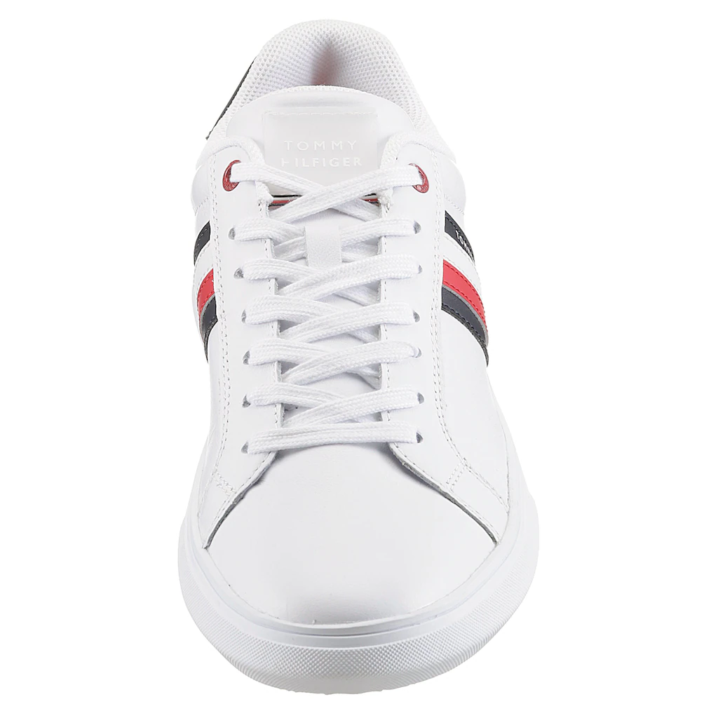 Tommy Hilfiger Sneaker »ESSENTIAL LEATHER CUPSOLE« Mit Typischen Streifen Freizeitschuh Halbschuh Schnürschuh Bestellen