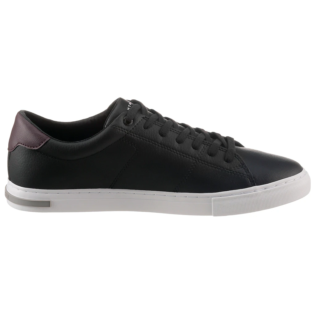 Tommy Hilfiger Sneaker »ESSENTIAL LEATHER DETAIL VUL« Mit Kontrastbesatz Freizeitschuh Halbschuh Schnürschuh Bestellen