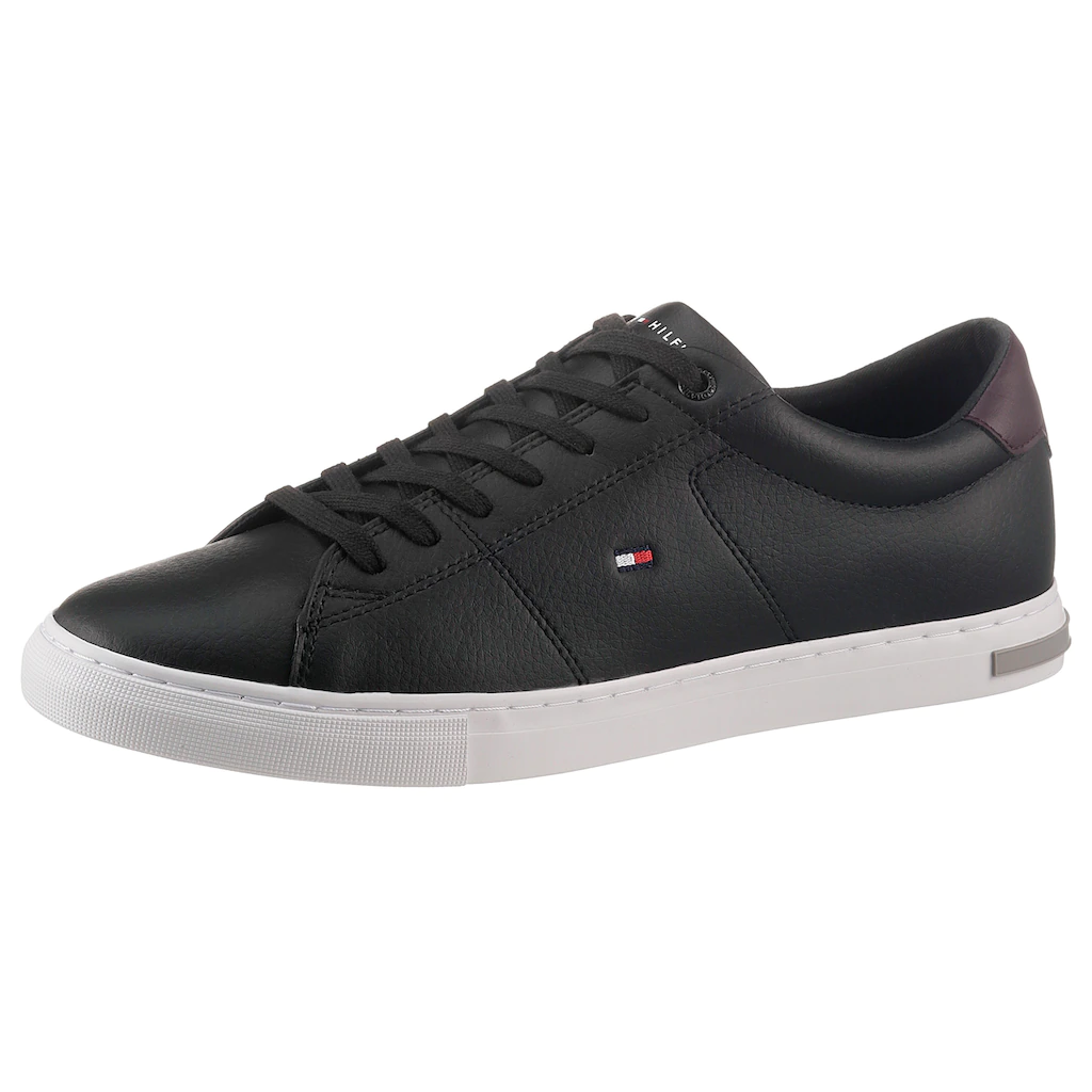 Tommy Hilfiger Sneaker »ESSENTIAL LEATHER DETAIL VUL« mit Kontrastbesatz Freizeitschuh Halbschuh Schnürschuh bestellen