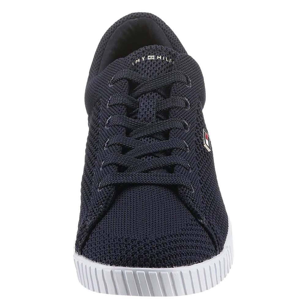 Tommy Hilfiger Sneaker »FLAG LACE UP SNEAKER KNIT« Freizeitschuh Halbschuh Schnürschuh Mit Seitlichem Flaggen-Label Online Bestellen