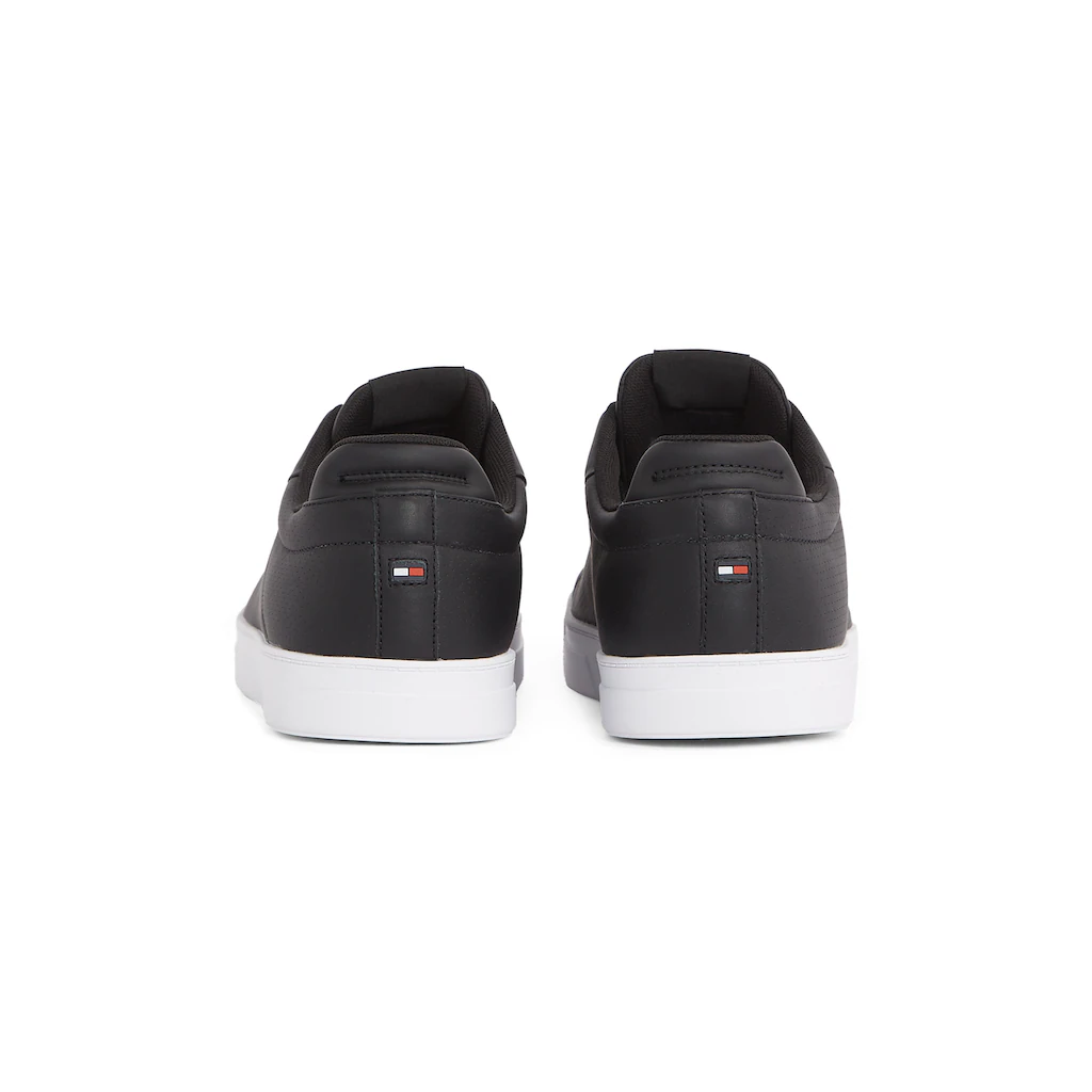 Tommy Hilfiger Sneaker »ICON COURT PINPERF LTH« Freizeitschuh Halbschuh Schnürer Mit Weich Gepolstertem Schaftrand Online Bestellen