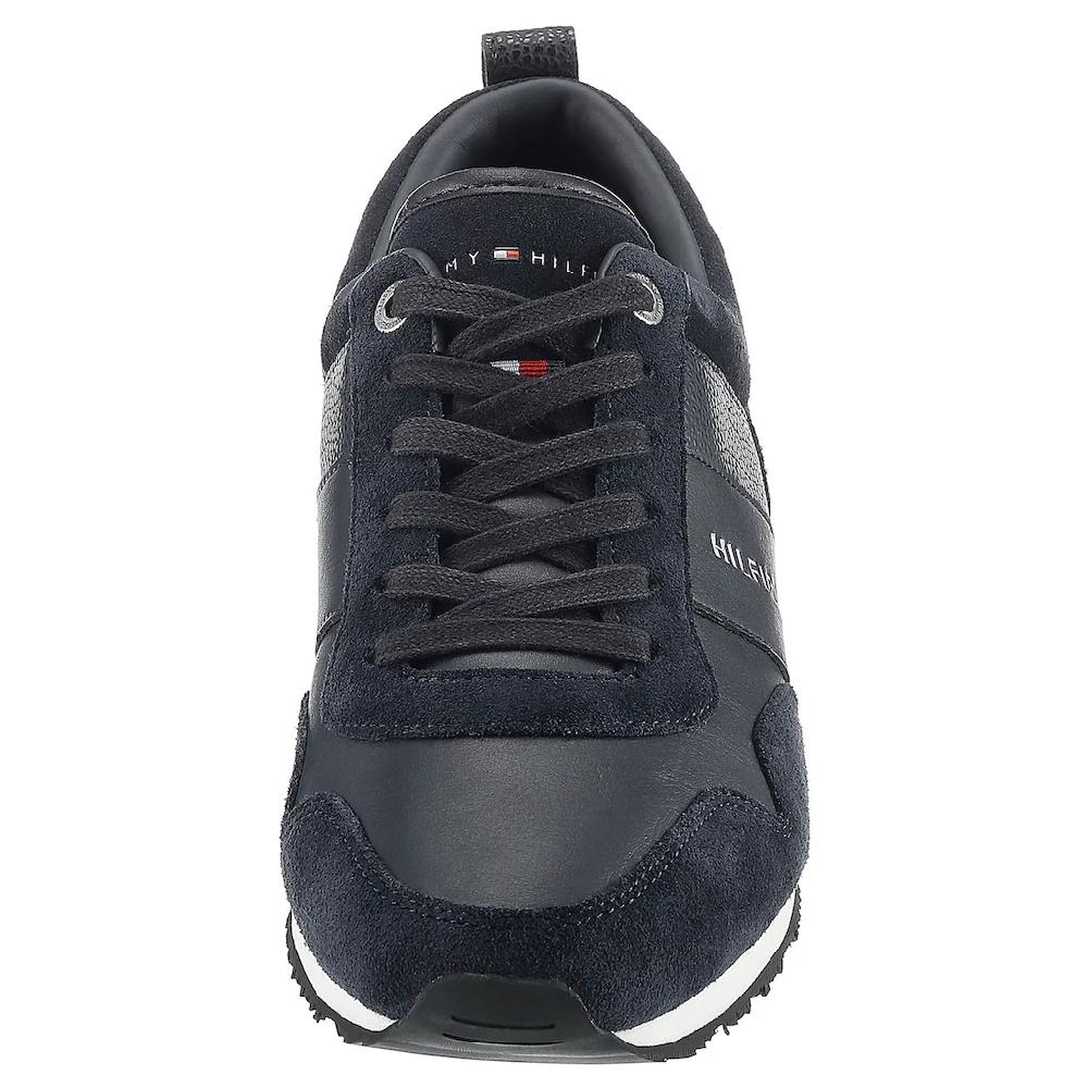 Tommy Hilfiger Sneaker »ICONIC LEATHER SUEDE MIX RUNNER« Im Materialmix Freizeitschuh Halbschuh Schnürschuh Bestellen