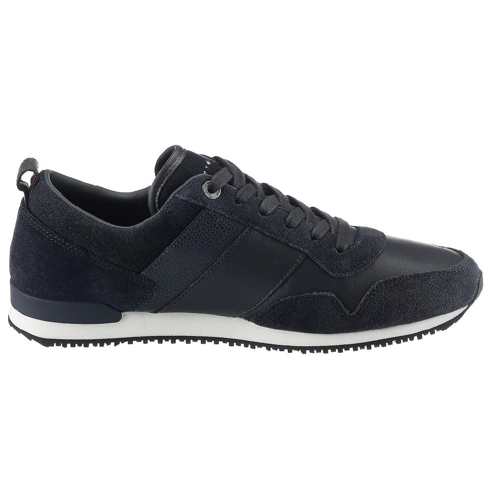 Tommy Hilfiger Sneaker »ICONIC LEATHER SUEDE MIX RUNNER« Im Materialmix Freizeitschuh Halbschuh Schnürschuh Bestellen