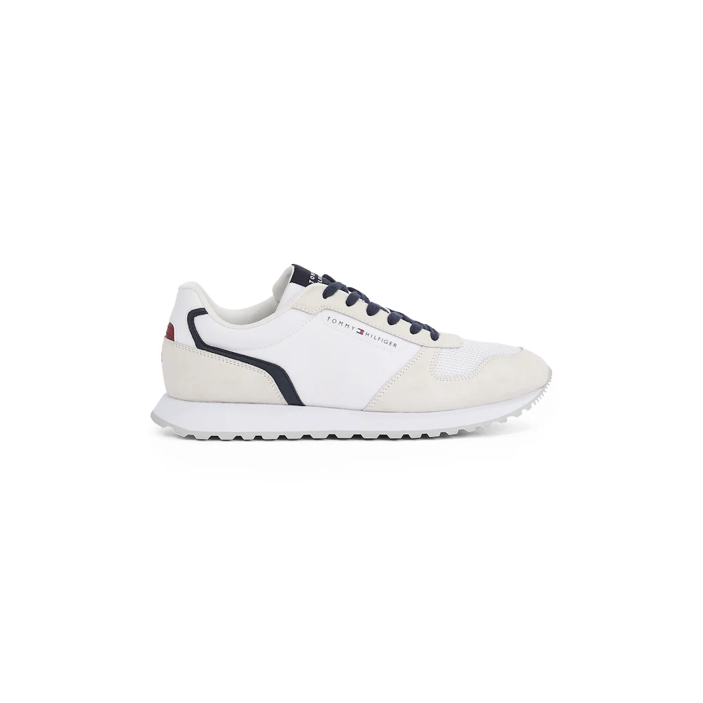 Tommy Hilfiger Sneaker »NEW RUNNER EVA MIX FLAG« Freizeitschuh Halbschuh Schnürschuh Mit Gepolstertem Schaftrand ▷ Für