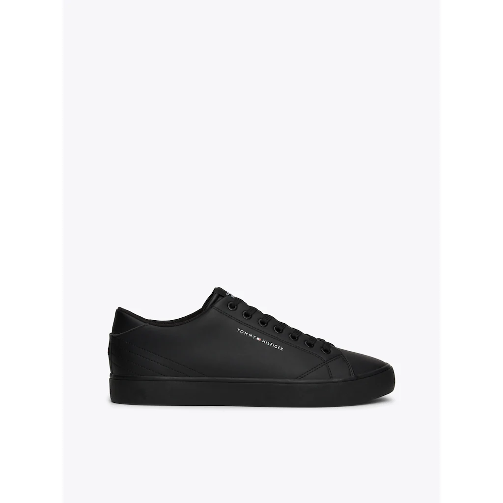 Tommy Hilfiger Sneaker »TH HI VULC CORE LOW LEATHER ESS« Freizeitschuh Halbschuh Schnürschuh Mit Ziernähten An Der Ferse Bestellen