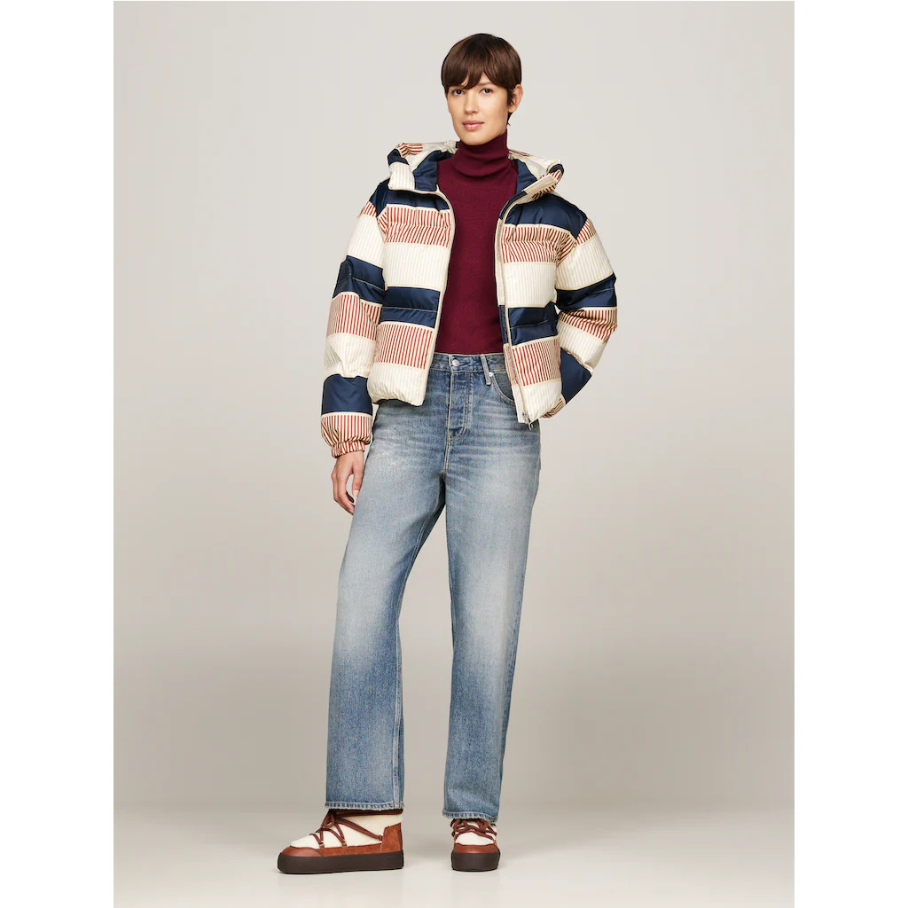 Tommy Hilfiger Snowboots »LACE-UP FAUX SHEARLING SNOWBOOT« Plateau Winterstiefel Schneestiefel Mit Aufgesetzter Schnürung Online Bestellen