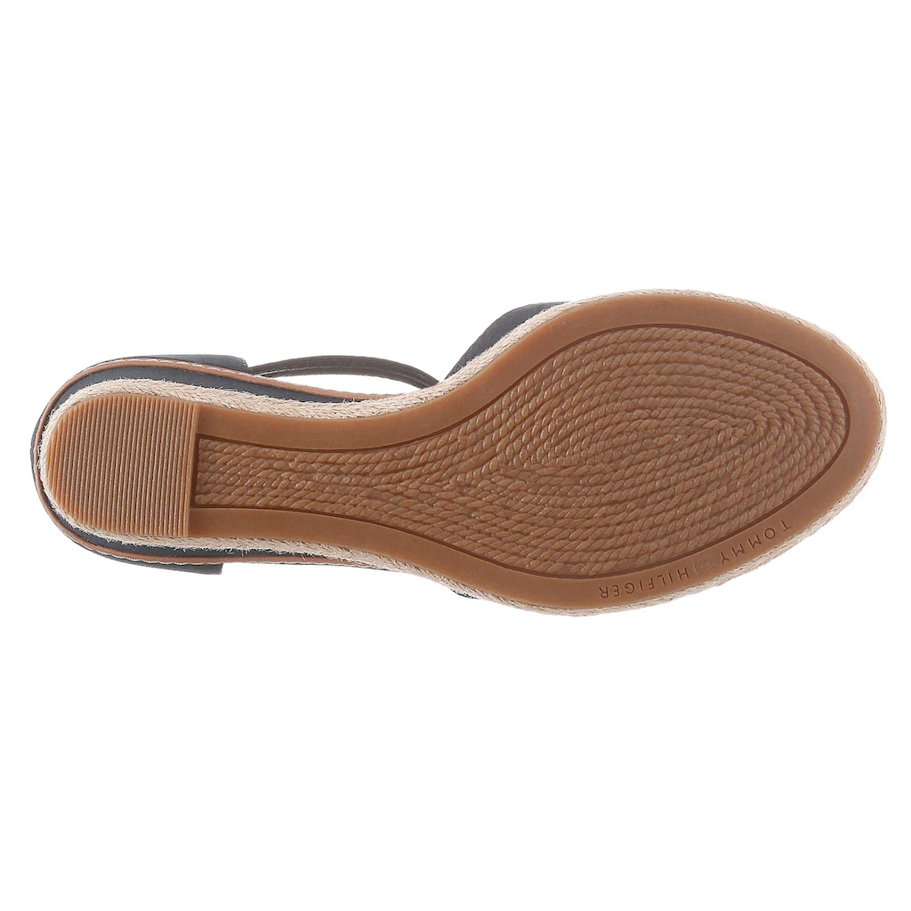 Tommy Hilfiger Spangenpumps »BASIC CLOSED TOE MID WEDGE« Riemchensandale Keilabsatz Sommerschuh Mit Verstellbarer Schnalle ▷ Für