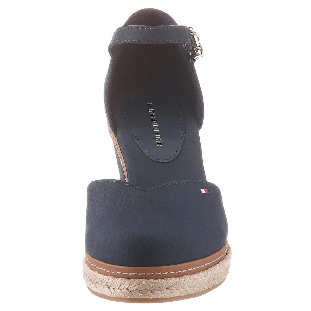 Tommy Hilfiger Spangenpumps »BASIC CLOSED TOE MID WEDGE« Riemchensandale Keilabsatz Sommerschuh Mit Verstellbarer Schnalle ▷ Für