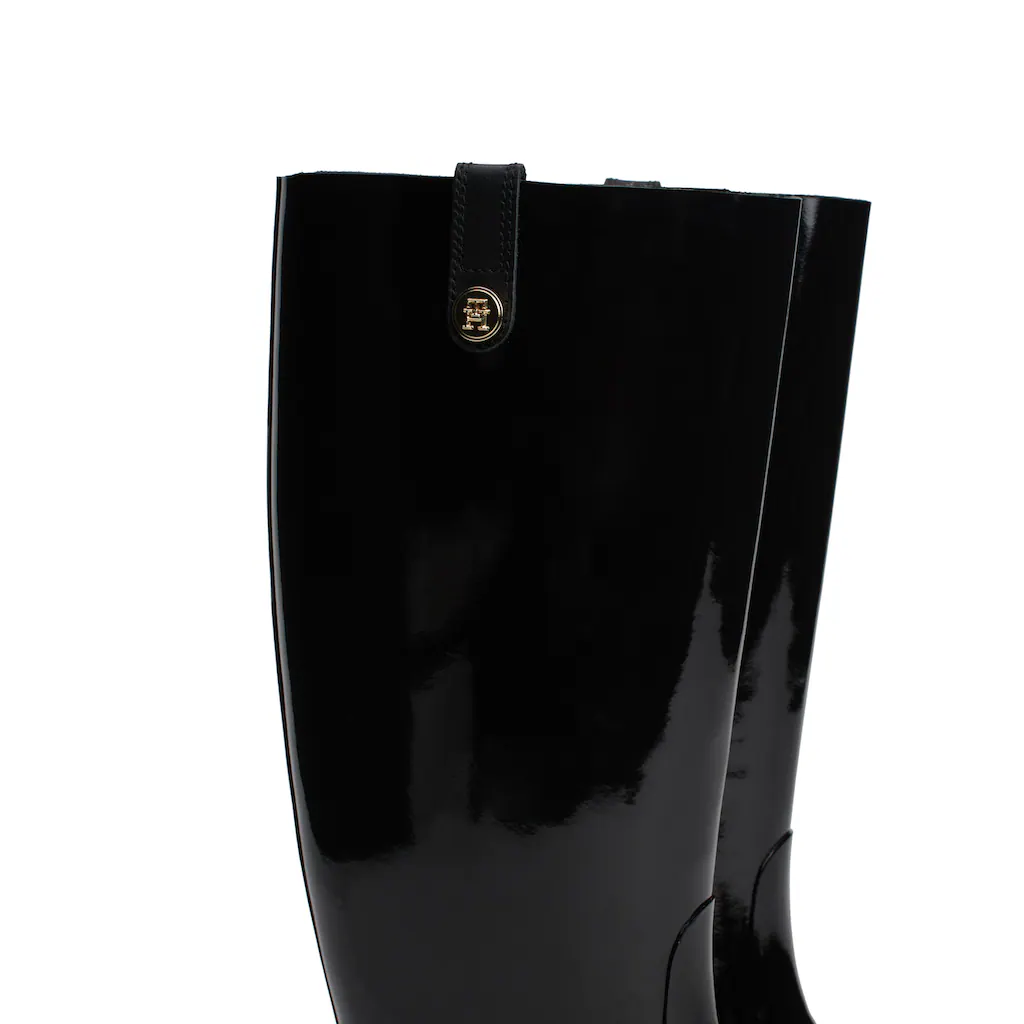 Tommy Hilfiger Stiefel »TH STUD RUBBER LONG RAINBOOT« Gummistiefel Langschaftstiefel Schlupfstiefel Mit TH-Logo-Niete Online Bestellen