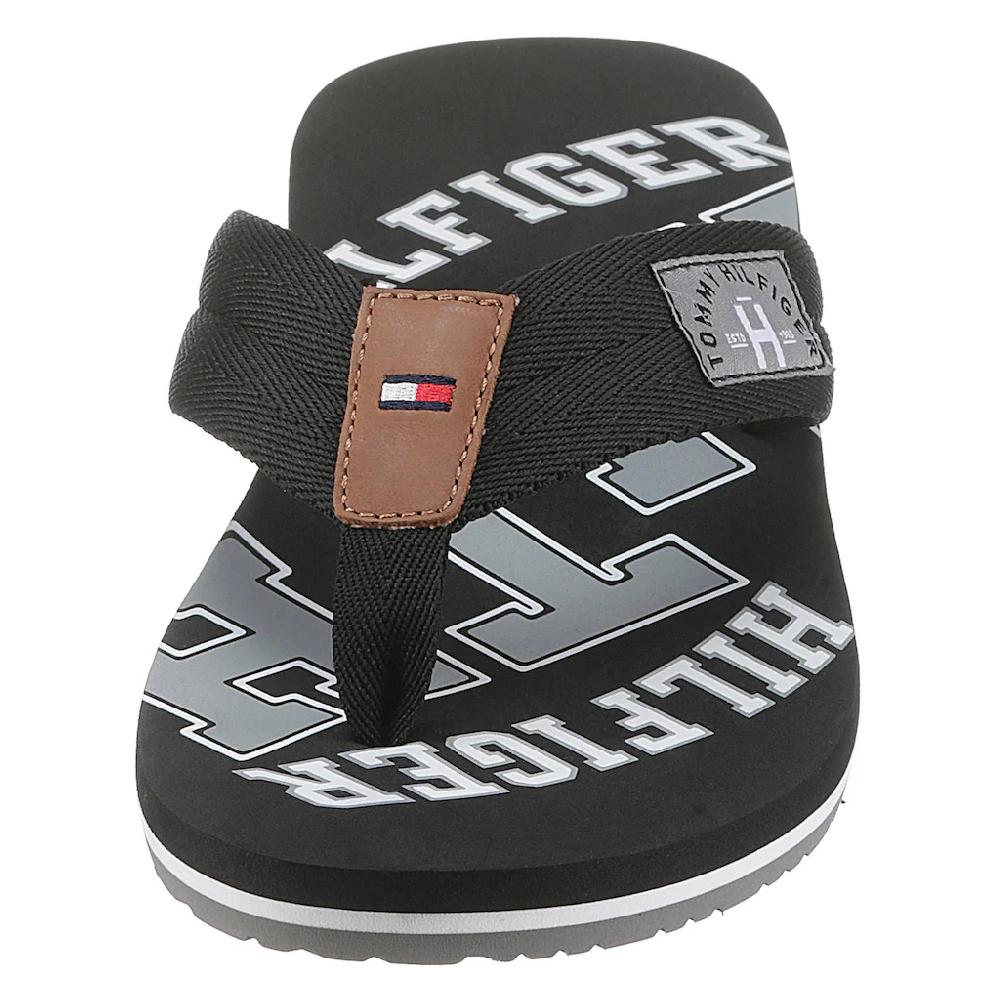 Tommy Hilfiger Zehentrenner »ESSENTIAL TH BEACH SANDAL« Sommerschuh Schlappen Poolslides Badeschuh Mit Logo Print Online Kaufen