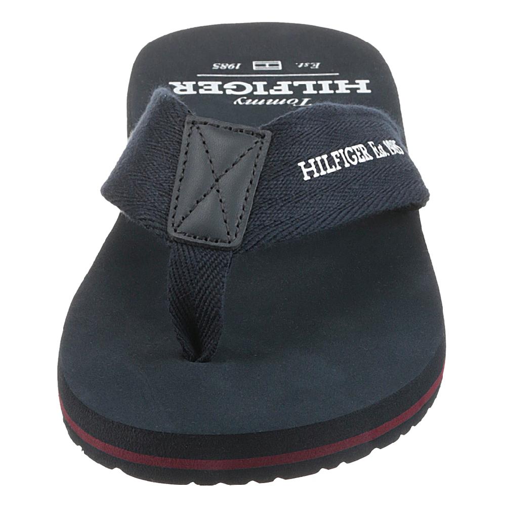 Tommy Hilfiger Zehentrenner »HILFIGER 85 BEACH SANDAL« Sommermode Dianette Sommerschuh Mit Logoschriftzug ▷ Für
