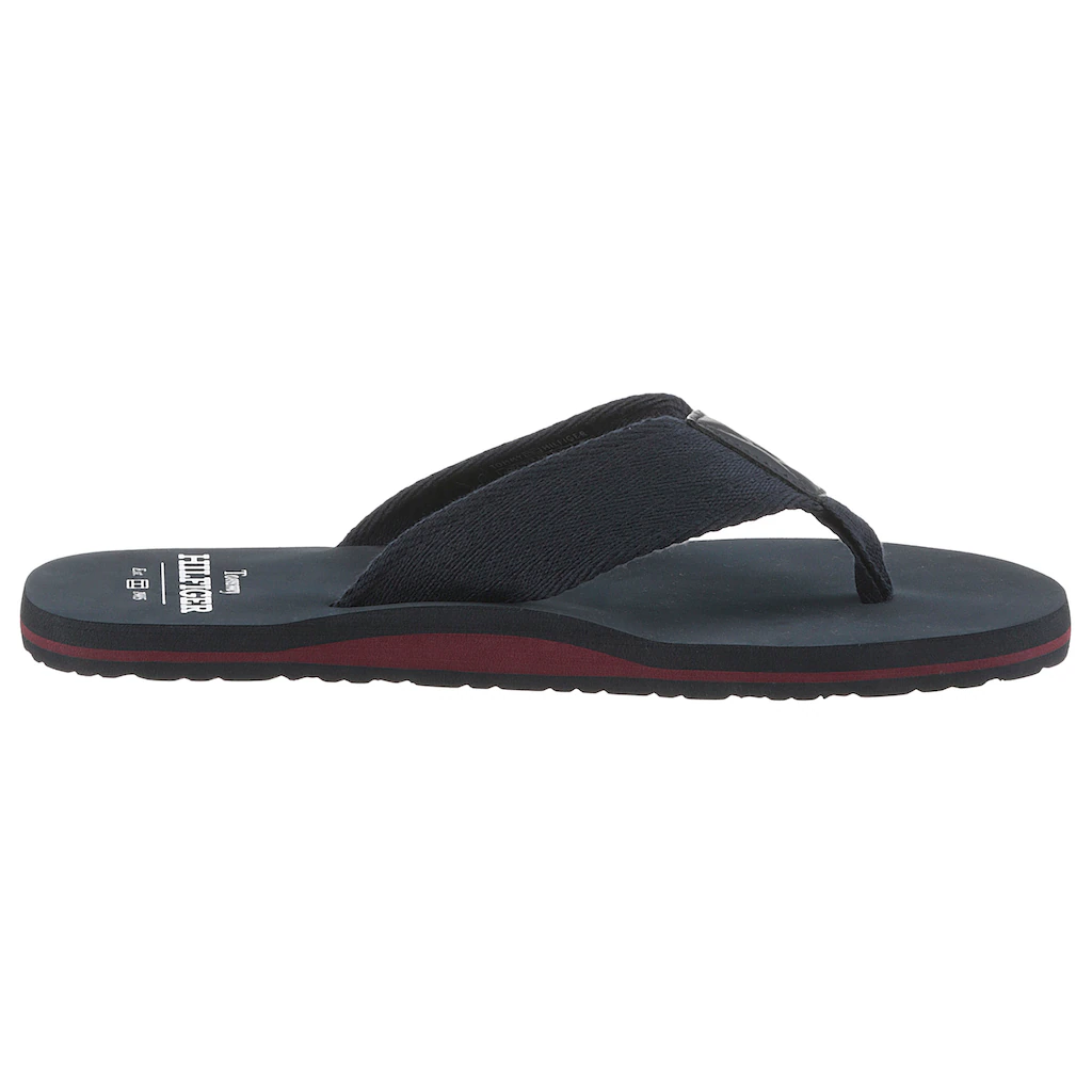Tommy Hilfiger Zehentrenner »HILFIGER 85 BEACH SANDAL« Sommermode Dianette Sommerschuh Mit Logoschriftzug ▷ Für
