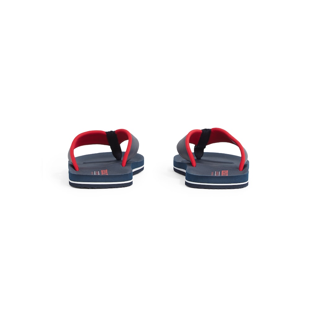 Tommy Hilfiger Zehentrenner »PADDED COMFORT HILFIGER B SANDAL« Dianette Sommerschuh Schlappen Badeschuh Mit Logoschriftzug ▷ Für
