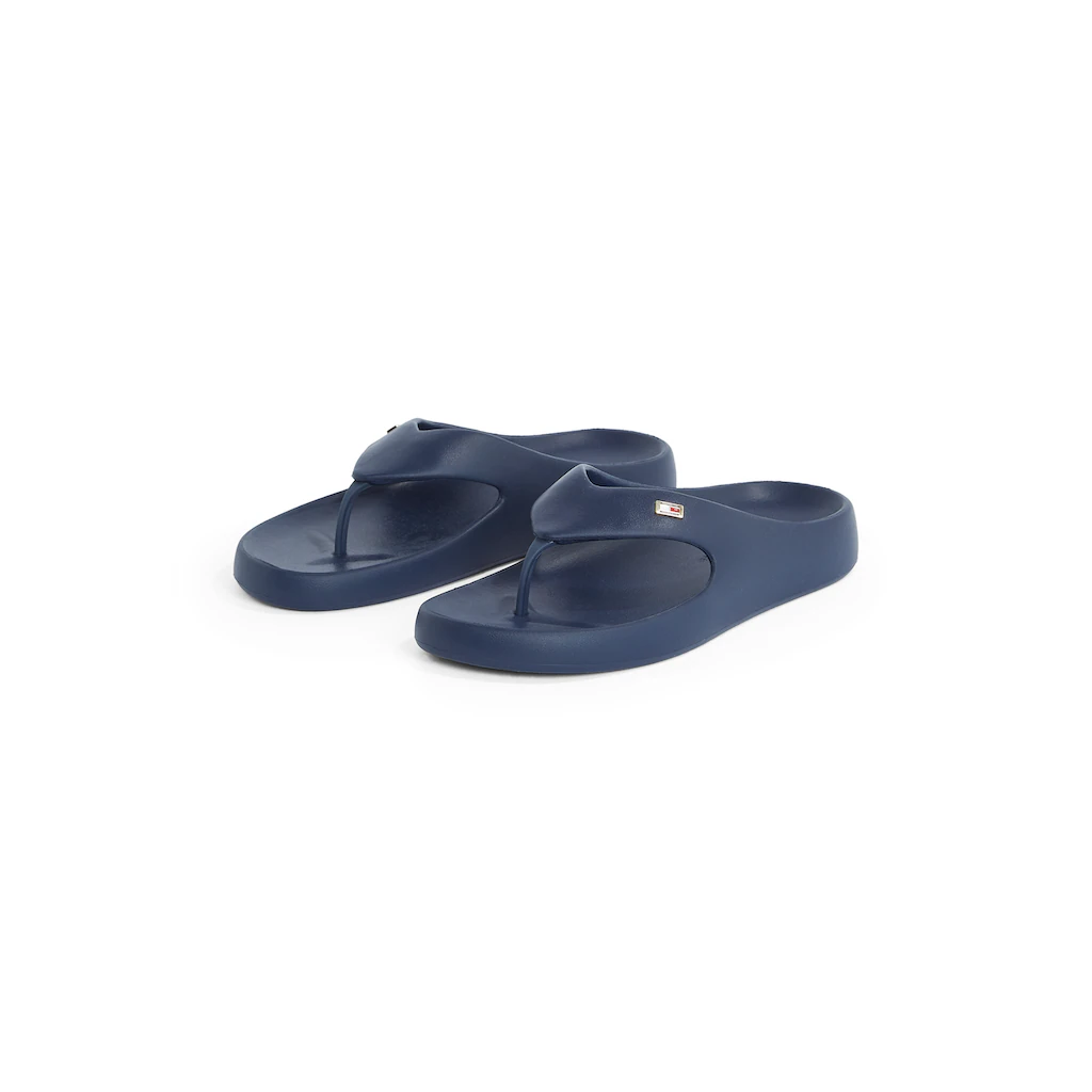 Tommy Hilfiger Zehentrenner »TH COMFORT BEACH SANDAL« Dianette Sommerschuh Bequemschuh mit kleiner Logostickerei