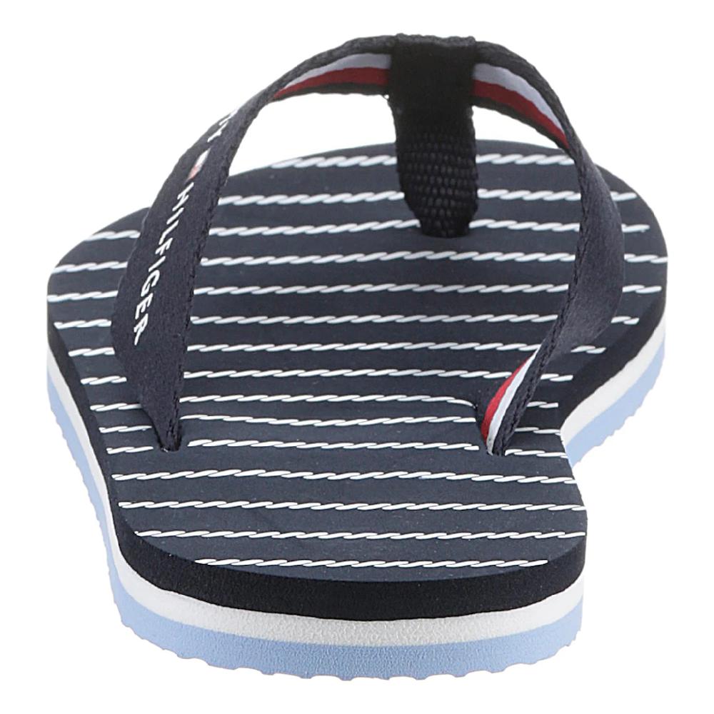 Tommy Hilfiger Zehentrenner »TOMMY ESSENTIAL ROPE SANDAL« Mit Gestreifter Decksohle Bestellen