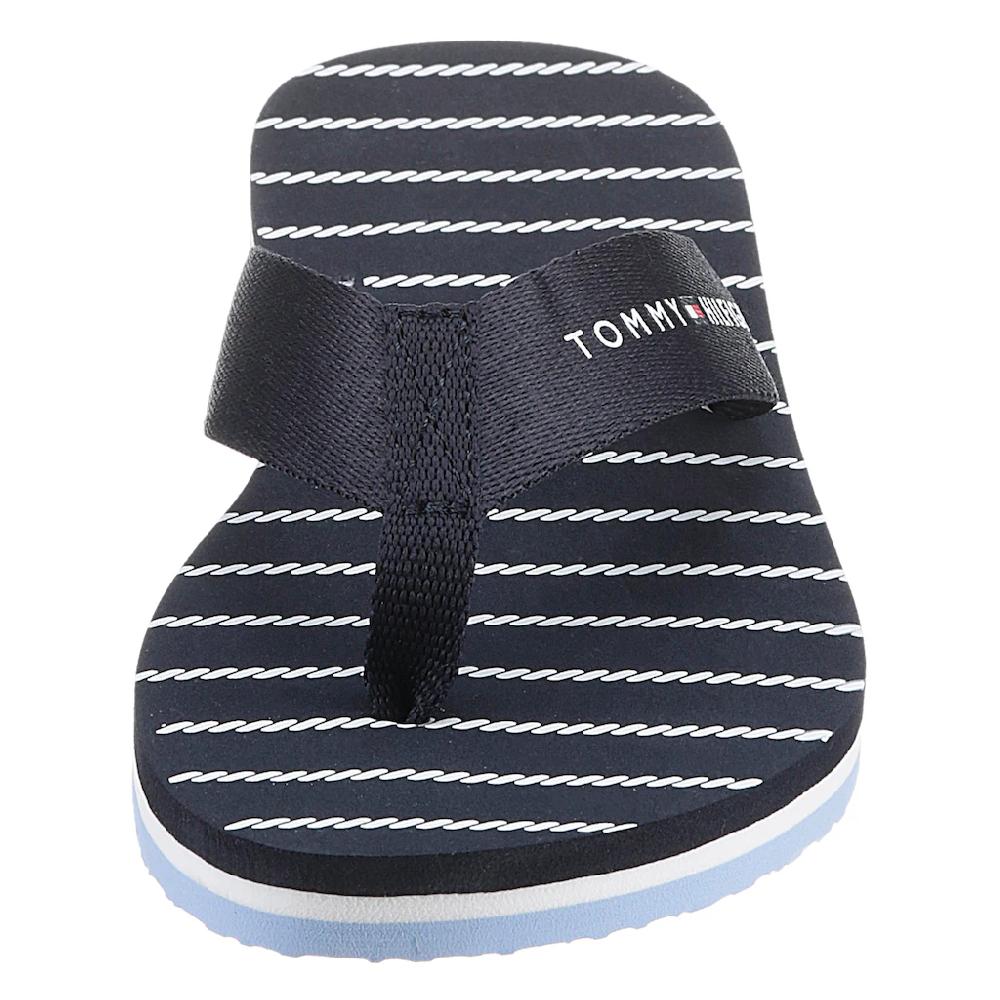 Tommy Hilfiger Zehentrenner »TOMMY ESSENTIAL ROPE SANDAL« Mit Gestreifter Decksohle Bestellen