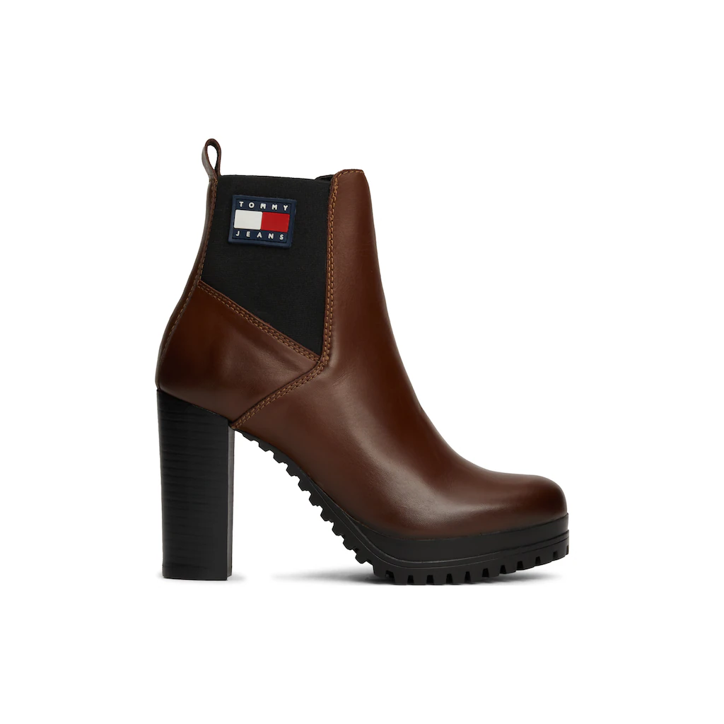 Tommy Jeans High-Heel-Stiefelette »TJW NEW ESS HIGH HEEL BOOT« High Heel-Stiefelette Ankleboots In Schmaler Form Online Kaufen